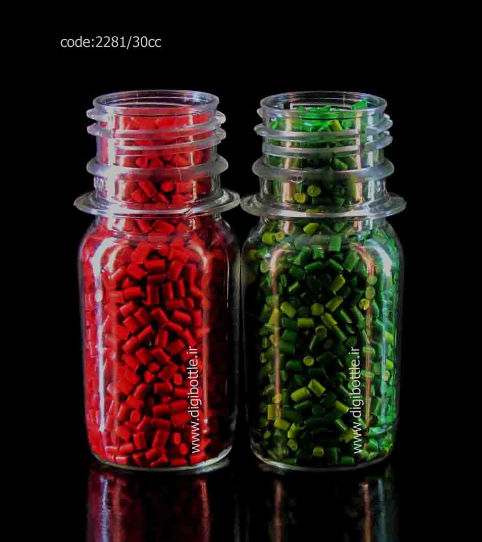 بطری شربتی 30 میل گرد 12 گرم  دهانه 28